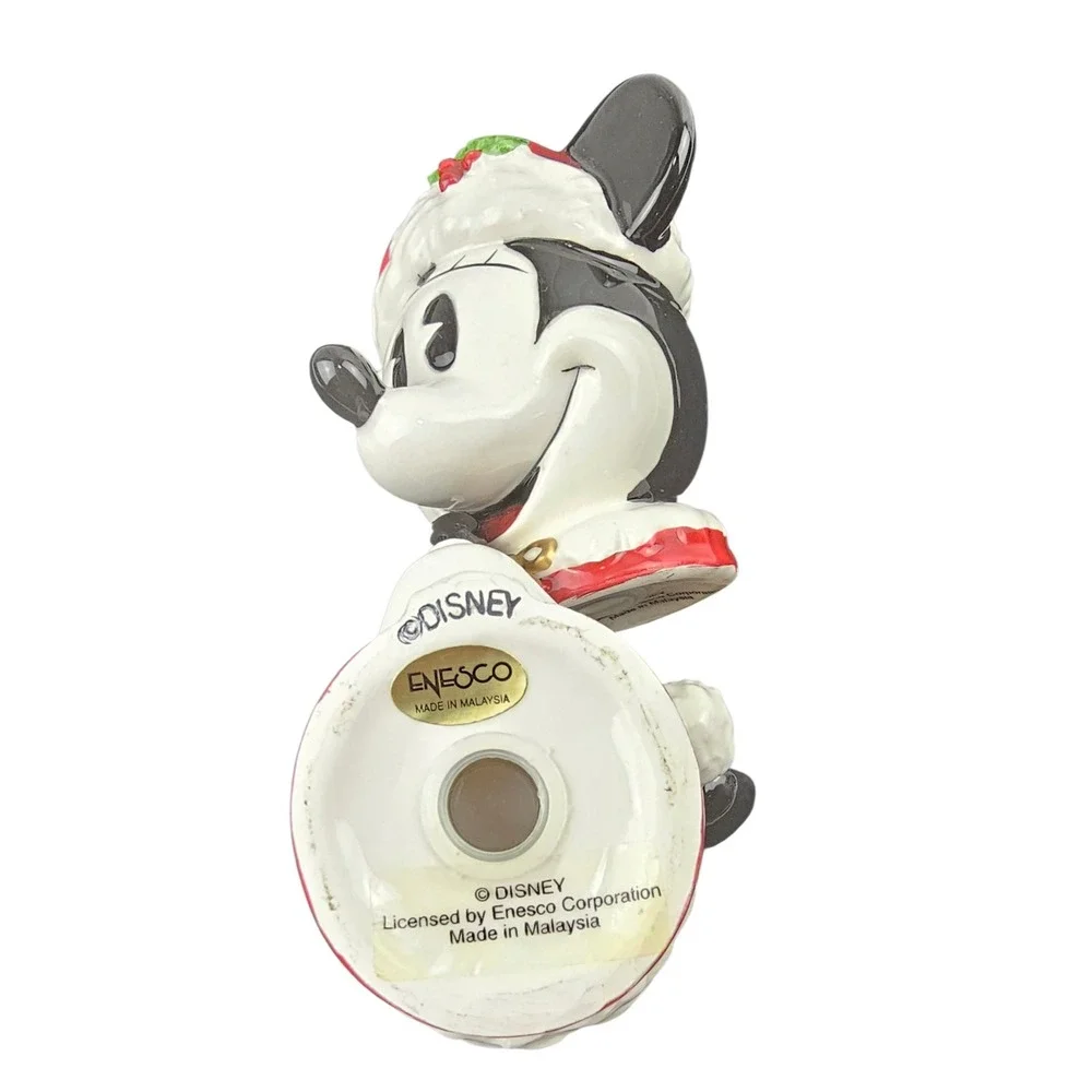 Disney Mickey Mouse Christmas Salt &‎ Pepper Shakers Enesco Holiday Decor